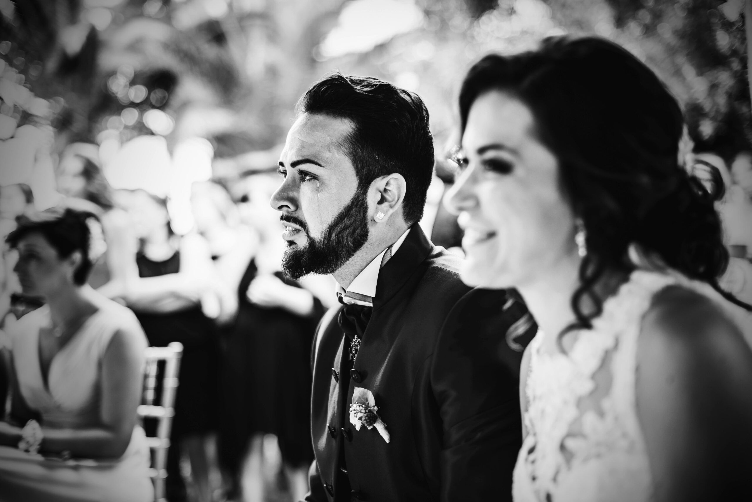 Foto emotiva de boda