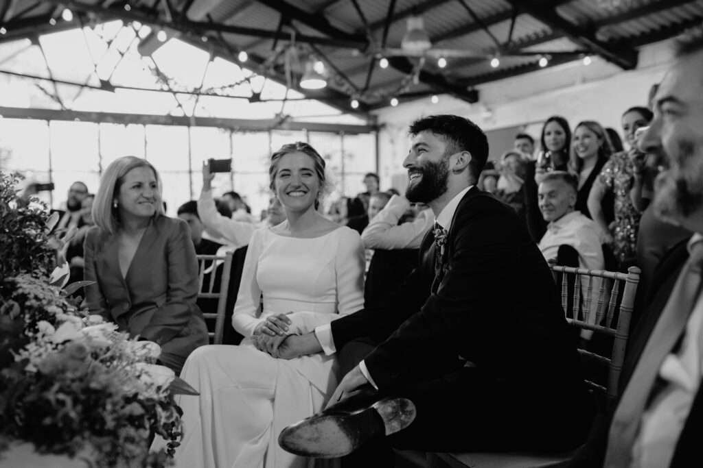 Foto natural de novios