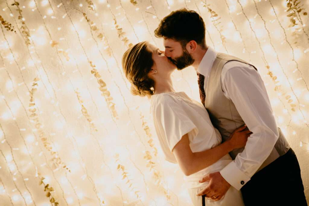 Foto con vestido de novia vintage
