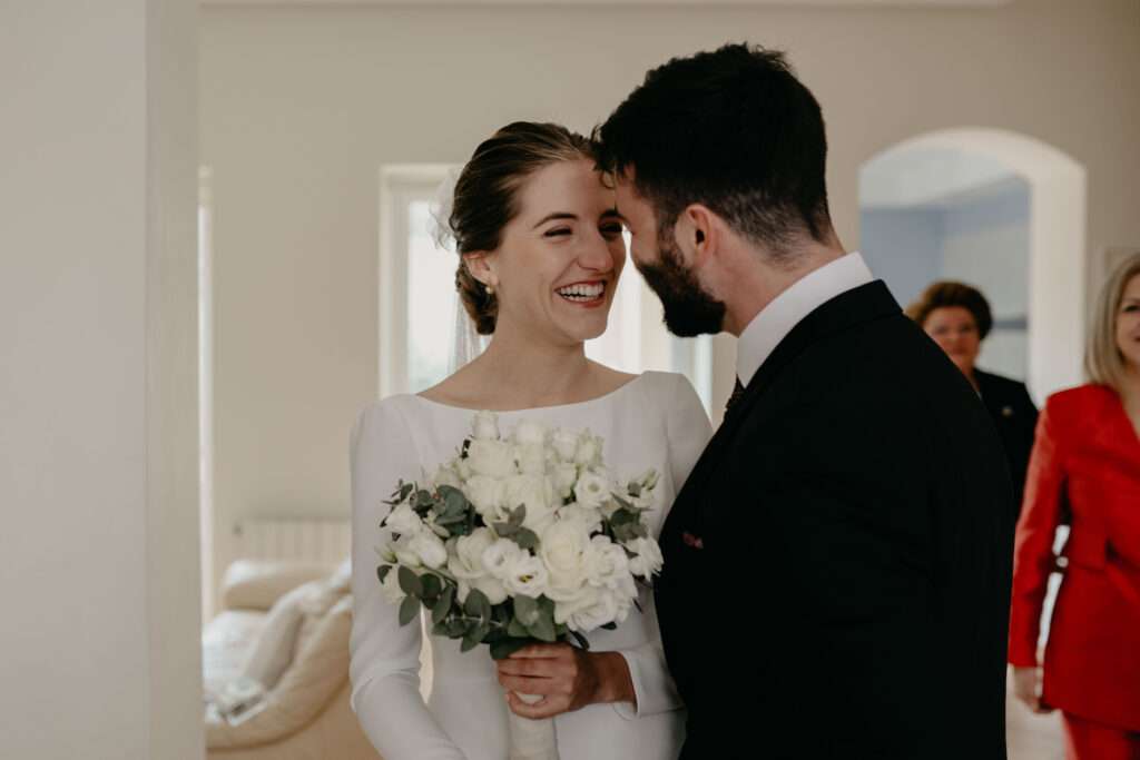 boda first look foto