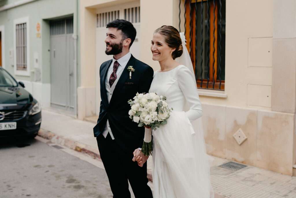Pareja en su boda