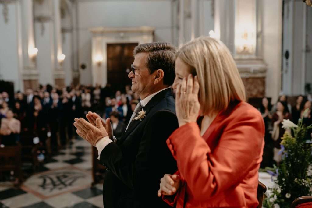 Emoción en boda