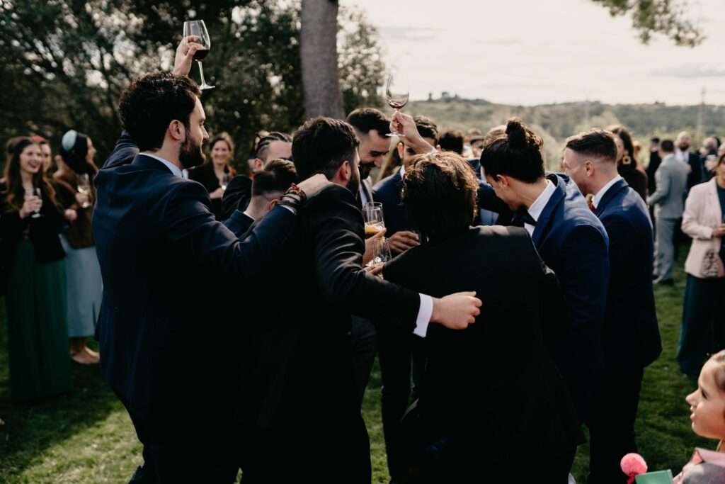 Diversión en cóctel de boda