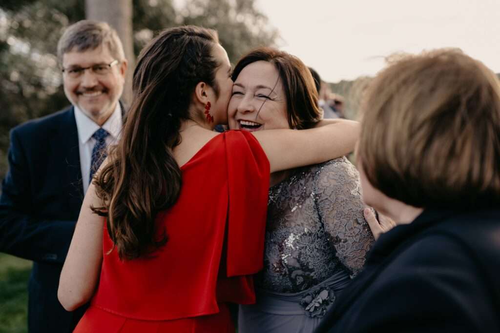 Felicidad en una boda