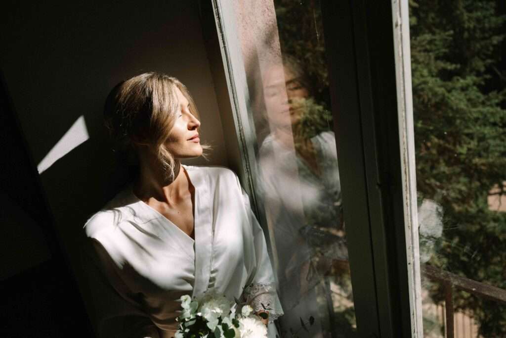 Foto artística de novia