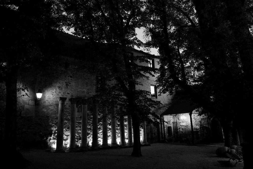 Palacio Carlos III de noche